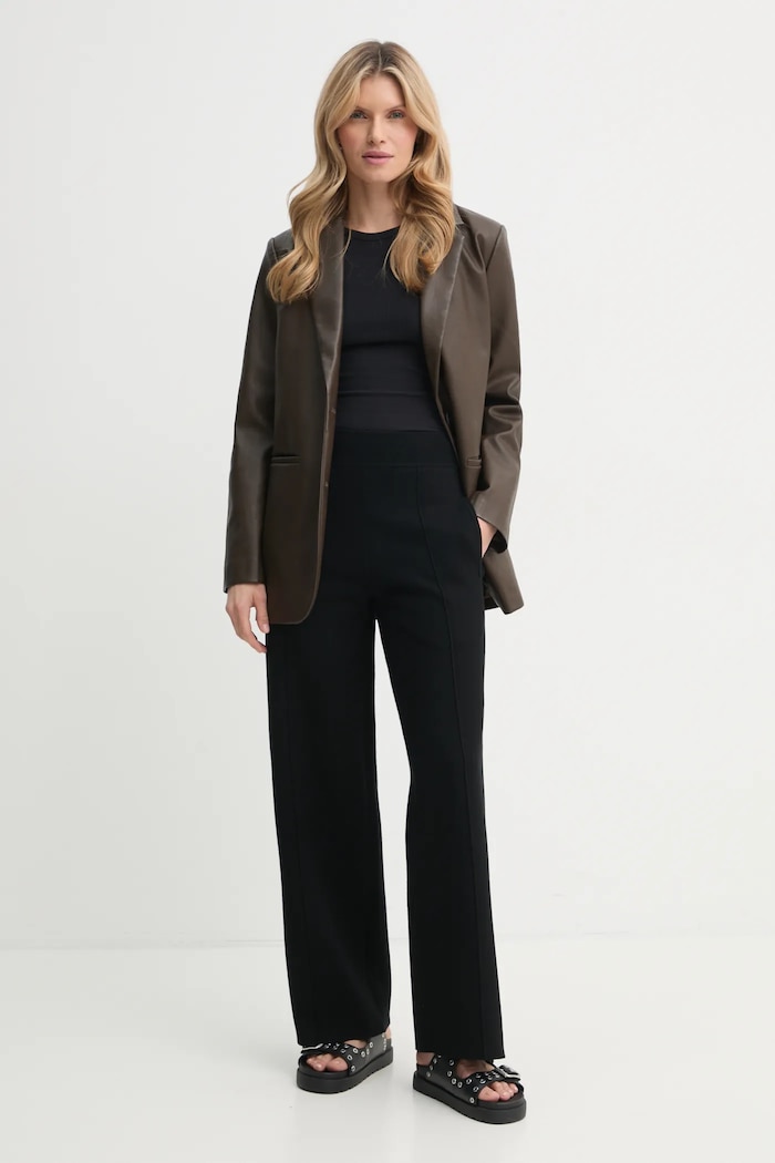 A.L.C. pantaloni 7SWPN00069 negru SS25