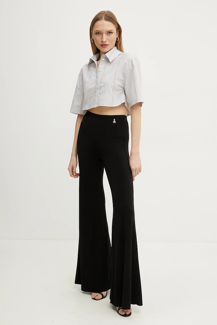 Patrizia Pepe Spodnie 2P1677.J015 czarny SS25