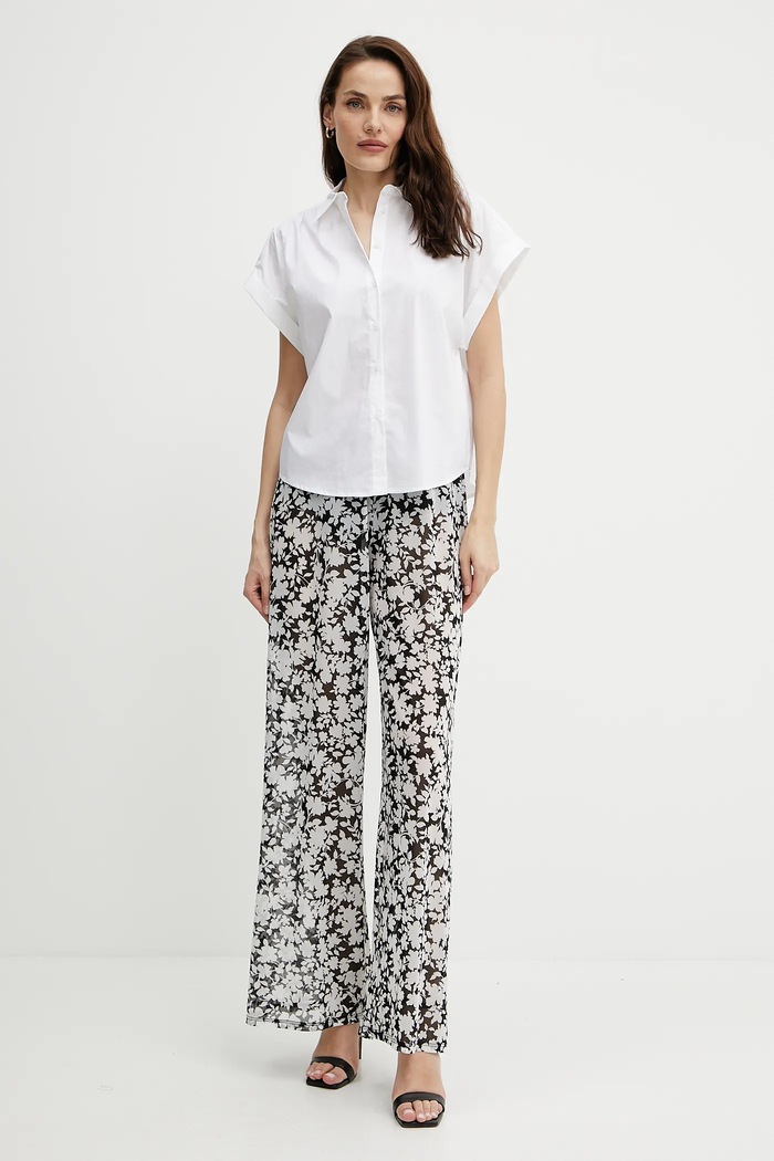 MICHAEL Michael Kors spodnie MM55128 czarny SS25