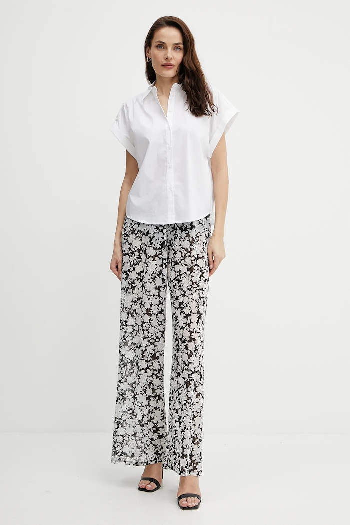 MICHAEL Michael Kors spodnie MM55128 czarny SS25