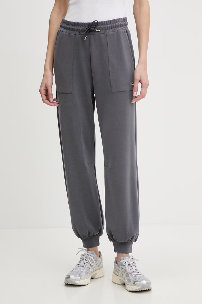 EA7 Emporio Armani tepláky dámské s modalem šedá AF12643.7W000193