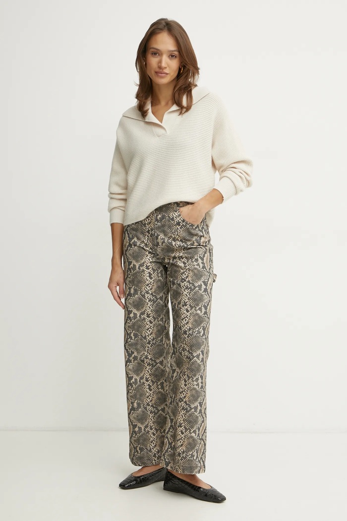 MAX&Co. jeansy 2516131031200 beżowy SS25