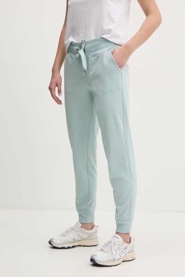 Dkny pantaloni de trening tricotaj turcoaz DP5P3496