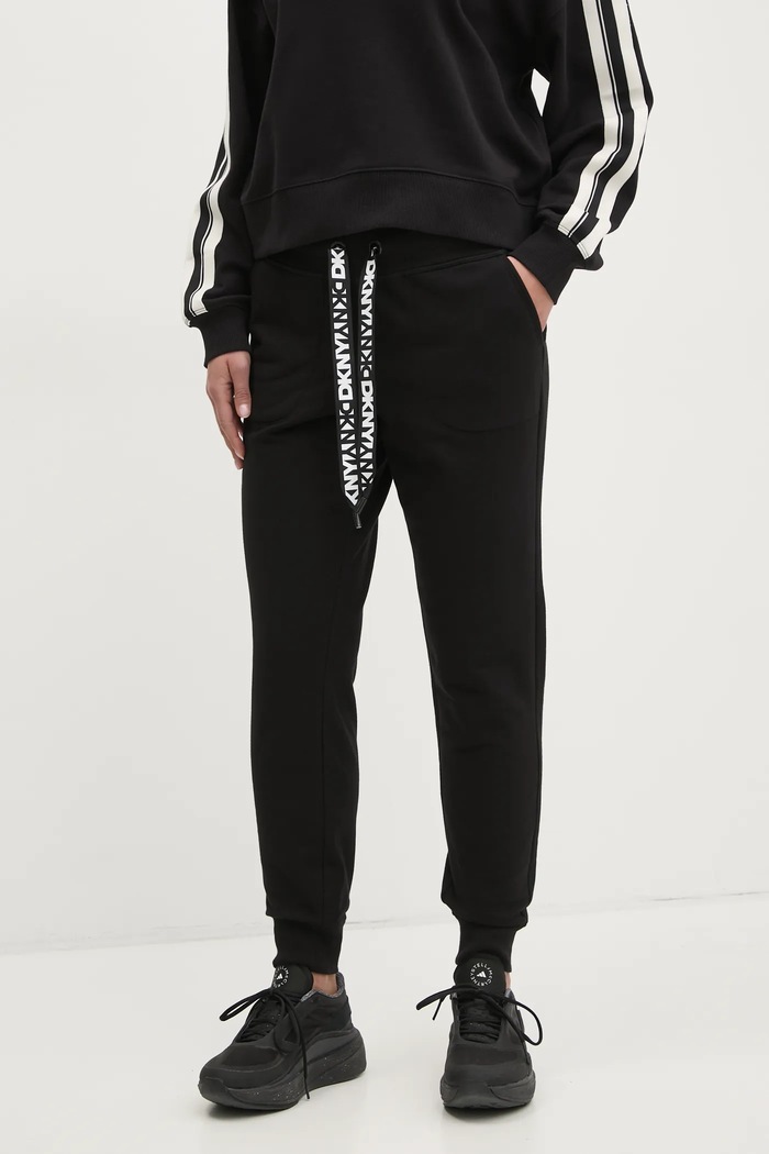 Tepláky Dkny pletenina černá DP5P3496