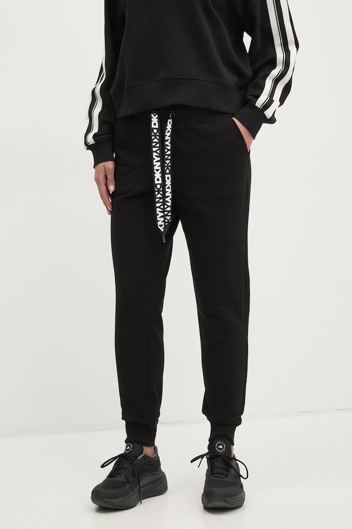 Tepláky Dkny pletenina černá DP5P3496