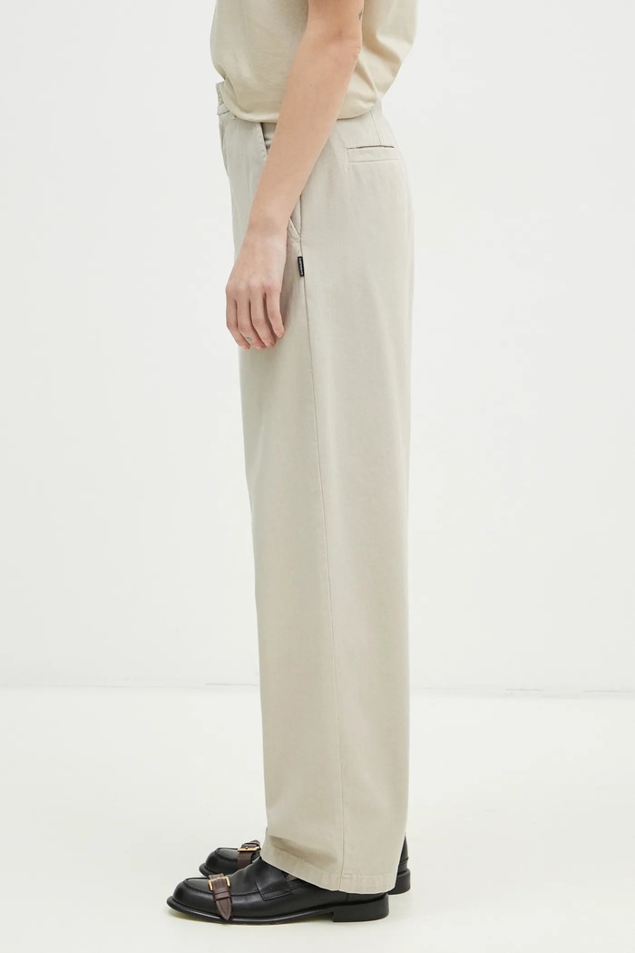 Carhartt WIP pantaloni in cotone Brady Pant I033770.2LPGT beige SS25