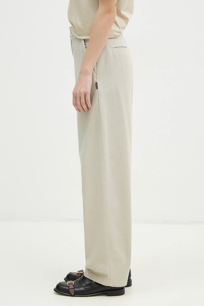 Carhartt WIP pantaloni in cotone Brady Pant I033770.2LPGT beige SS25