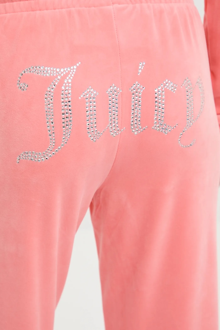 Juicy Couture spodnie dresowe pomarańczowy JCAPW045