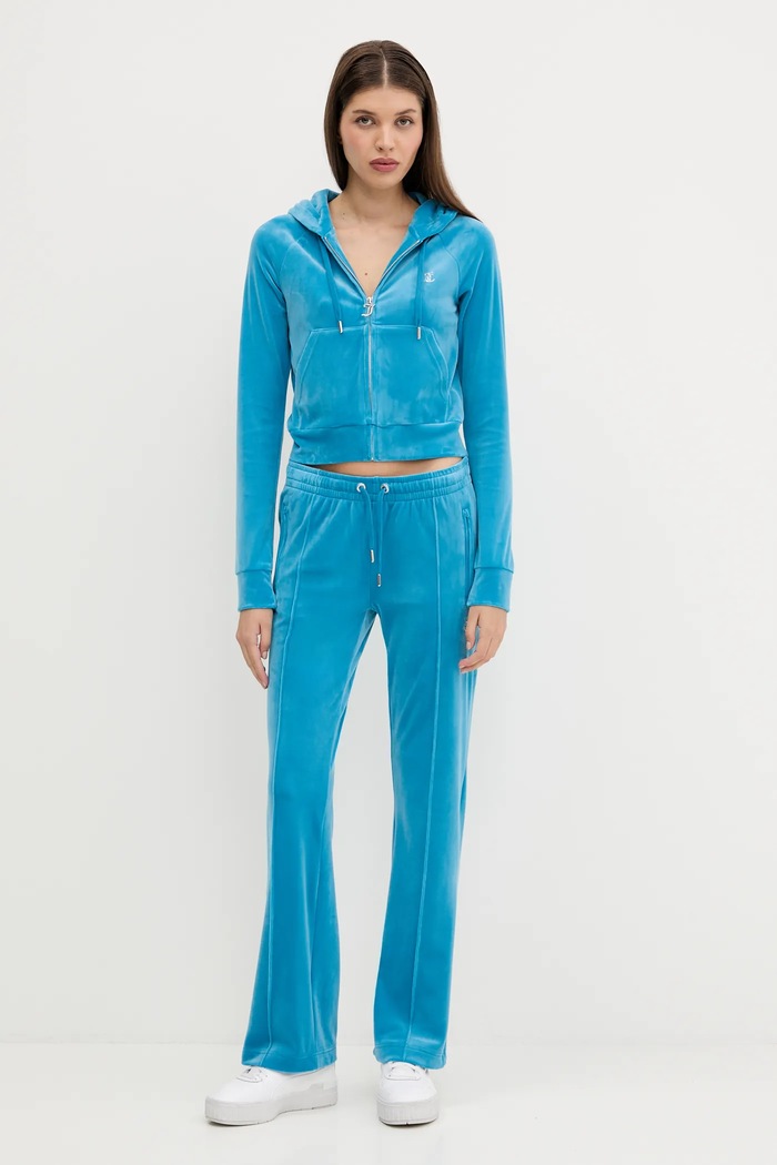 Tepláky Juicy Couture JCAPW045 modrá SS26