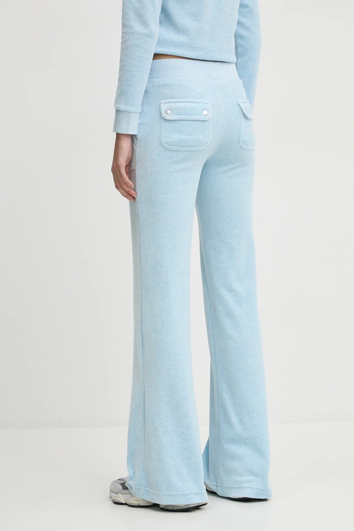 Odzież Juicy Couture spodnie dresowe damskie LAYLA POCKET LR JCSEBJ001 niebieski