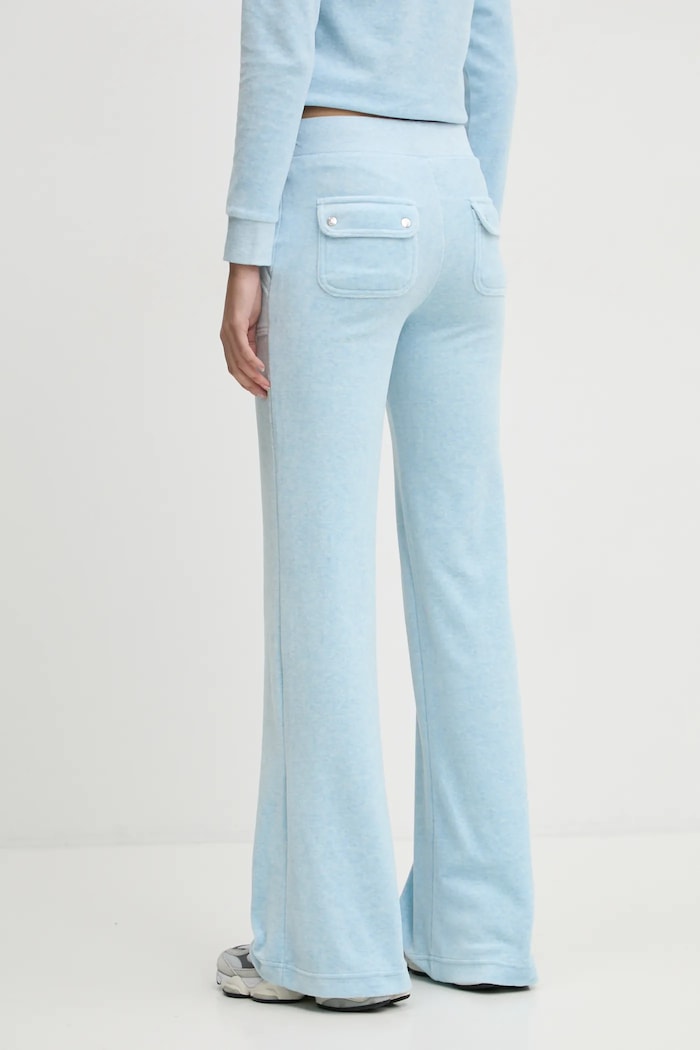 Odzież Juicy Couture spodnie dresowe damskie LAYLA POCKET LR JCSEBJ001 niebieski