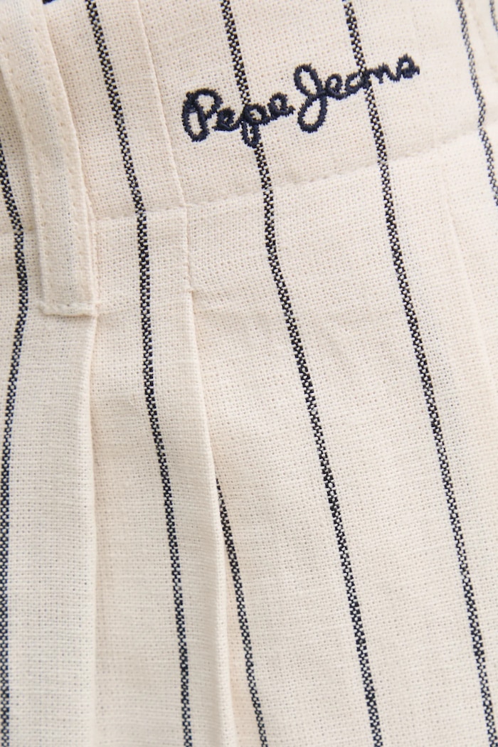 Ľanové nohavice Pepe Jeans HERLY béžová PL211806