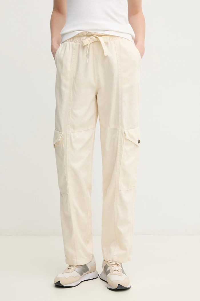 Hlače Pepe Jeans HADDA PANT bez uzorka bež PL211809