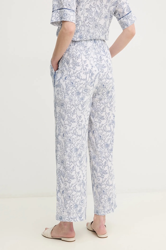 Oblečenie Ľanové nohavice Pepe Jeans DUANA PL211818 biela