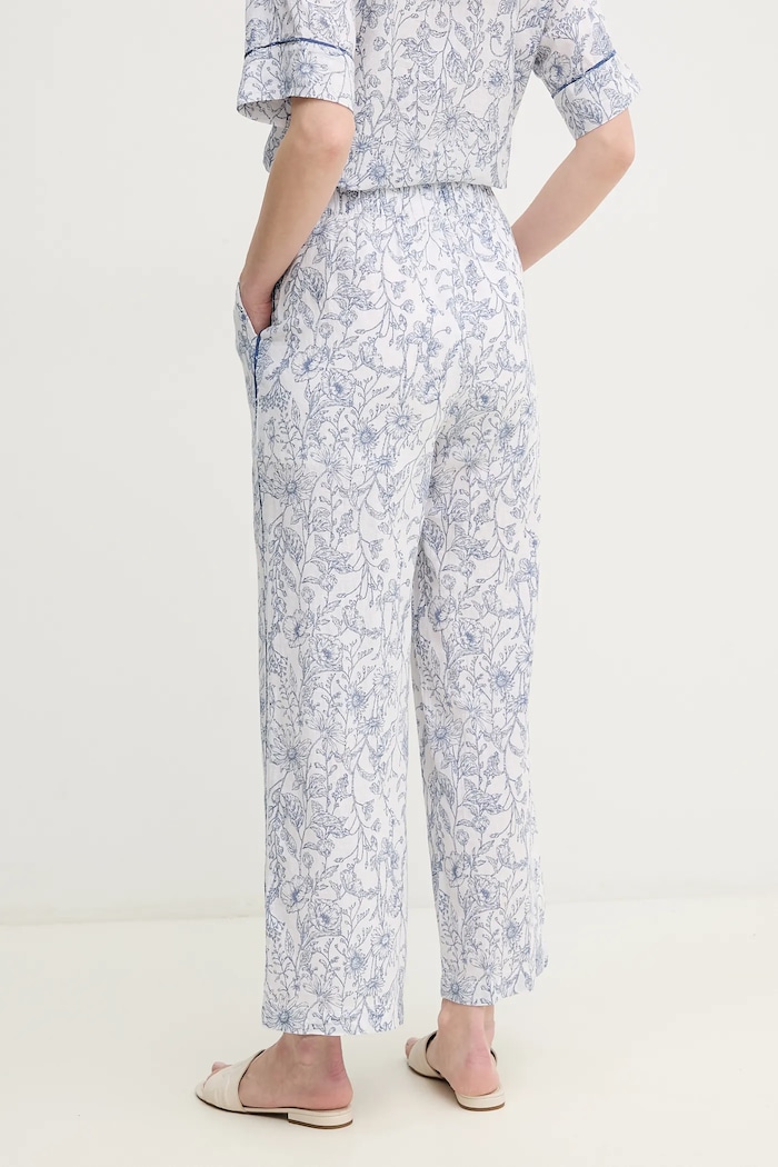 Oblečenie Ľanové nohavice Pepe Jeans DUANA PL211818 biela