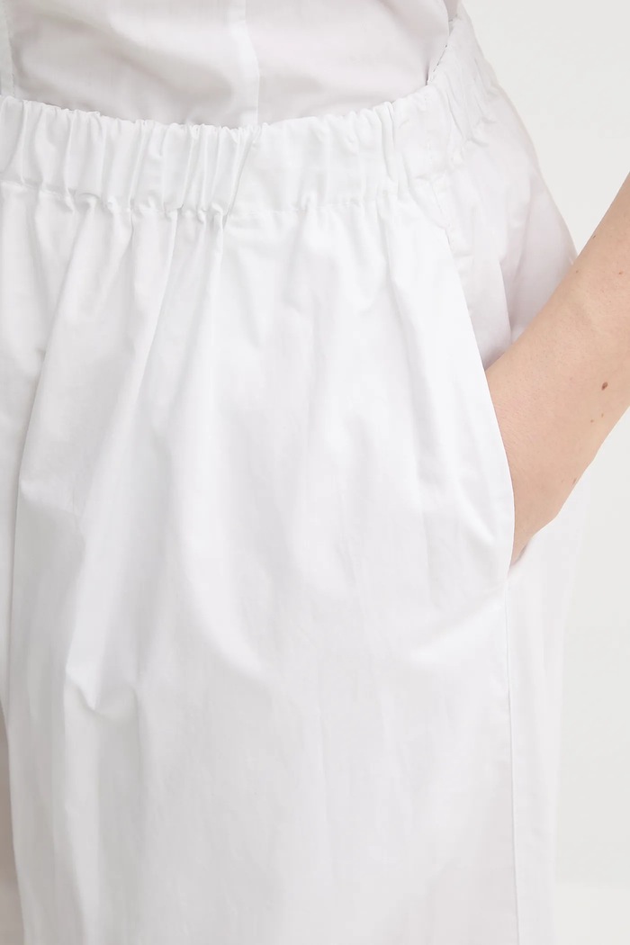 Pinko pantaloni in cotone bianco 105210.A2LD