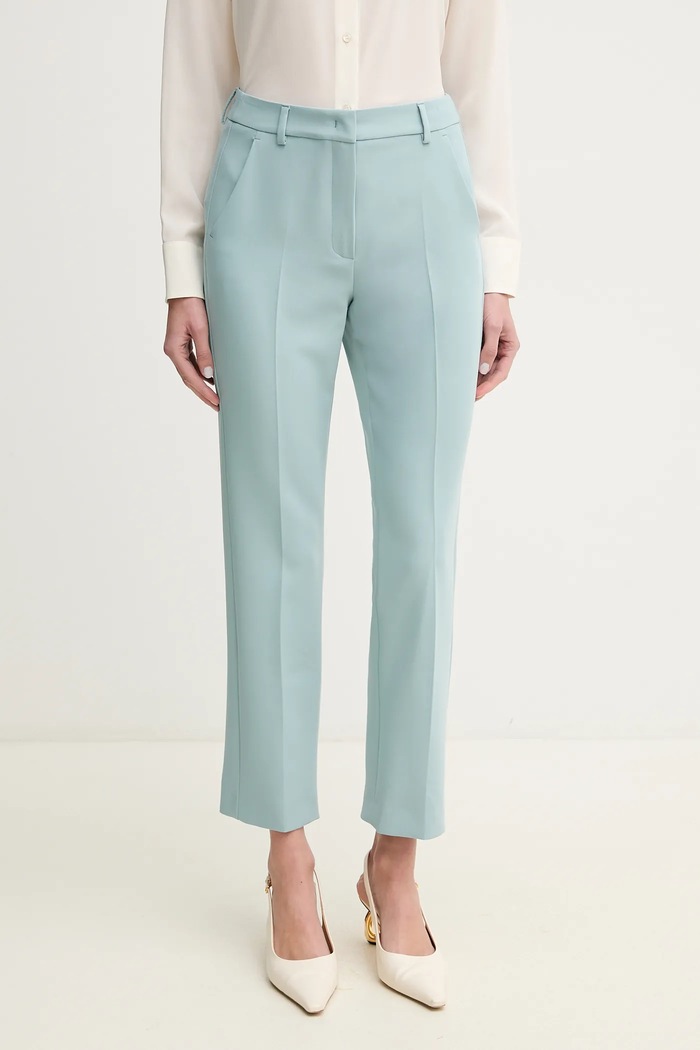 Weekend Max Mara pantaloni alta turchese 2515131031600