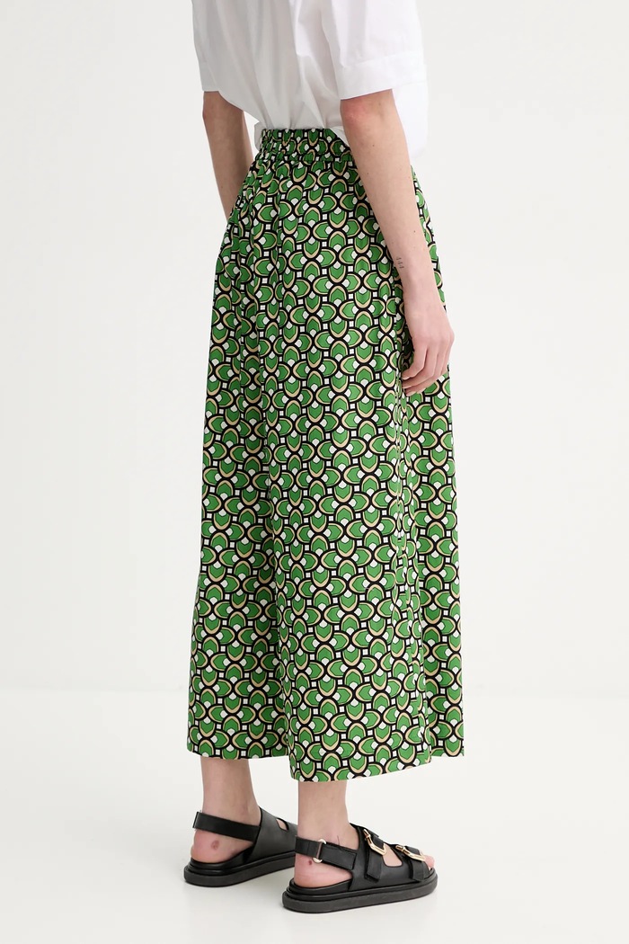Ρούχα Βαμβακερό παντελόνι Weekend Max Mara 2515131102600 πράσινο