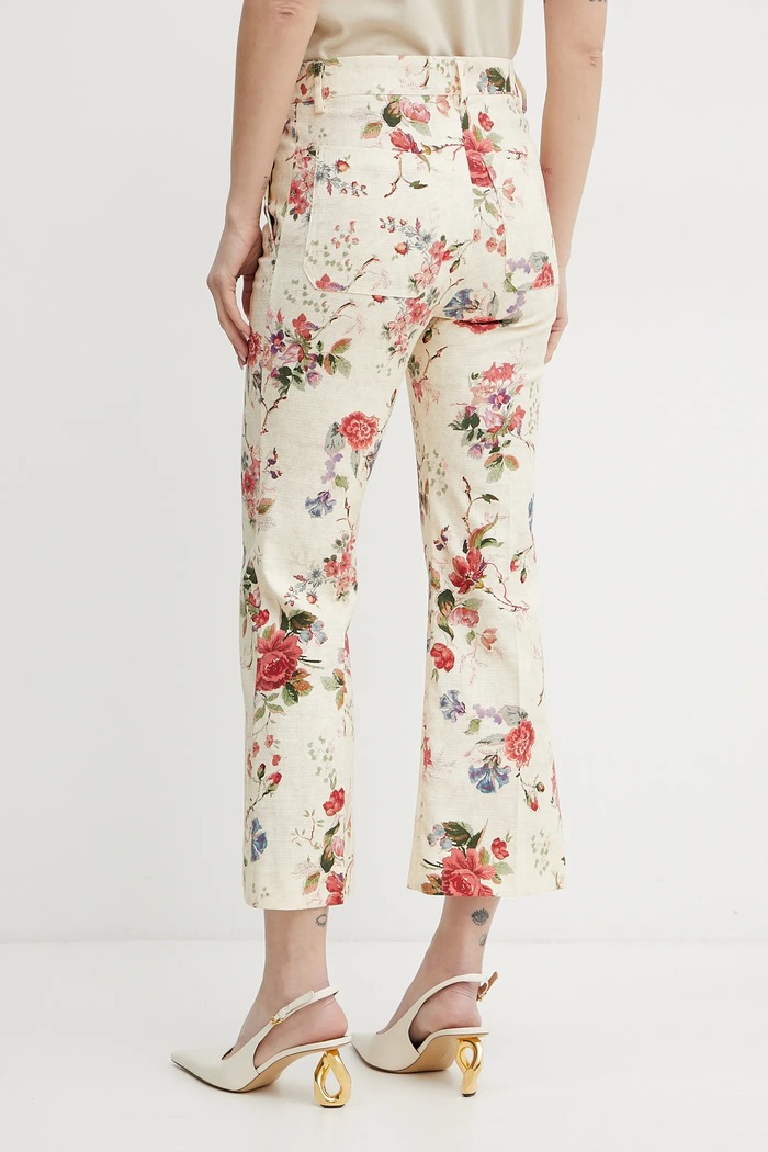 Odzież Weekend Max Mara spodnie 2515131122600 beżowy