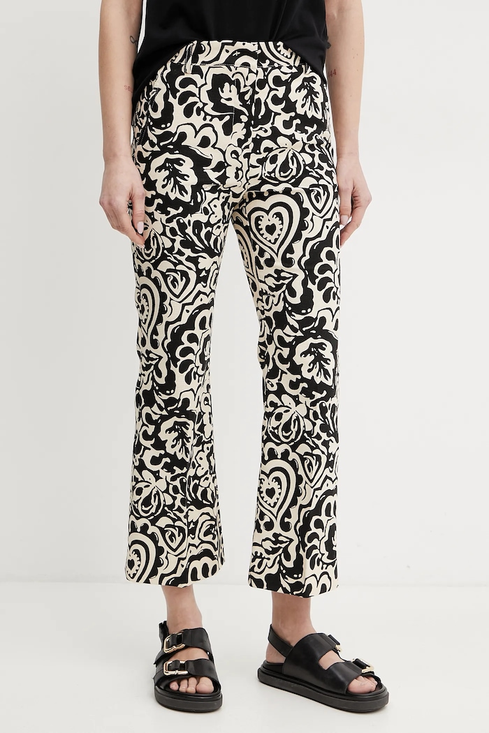 Weekend Max Mara pantaloni panza negru 2515131122600