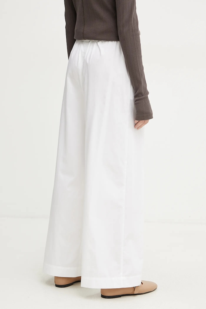 Oblečení Bavlněné kalhoty MM by Max Mara 2516131017600 bílá