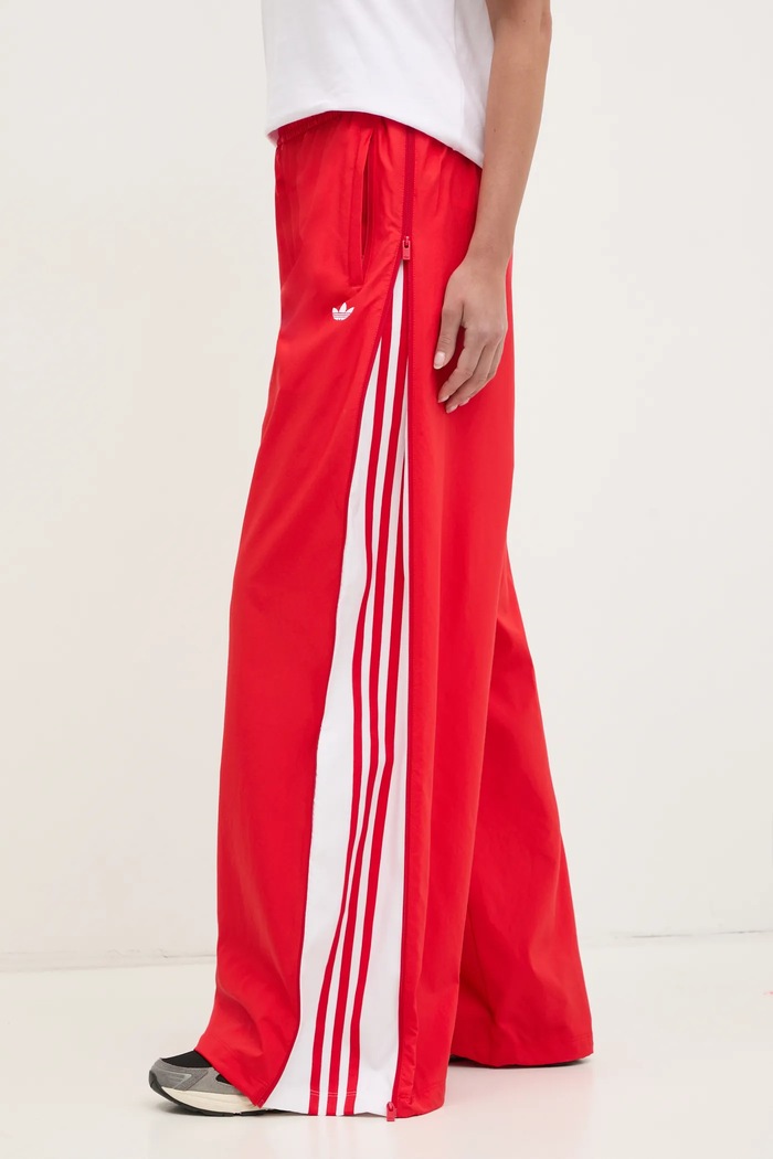 Παντελόνι φόρμας adidas Originals WOVEN TP κόκκινο JX9205