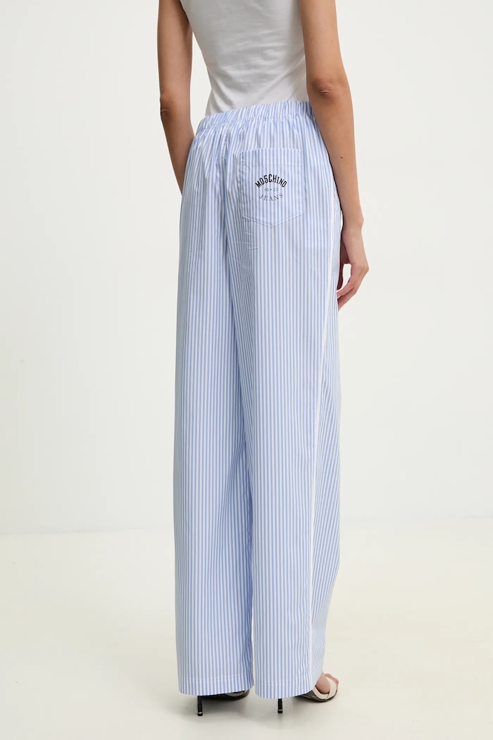 Дрехи Памучен панталон Moschino Jeans 0328.3725 син