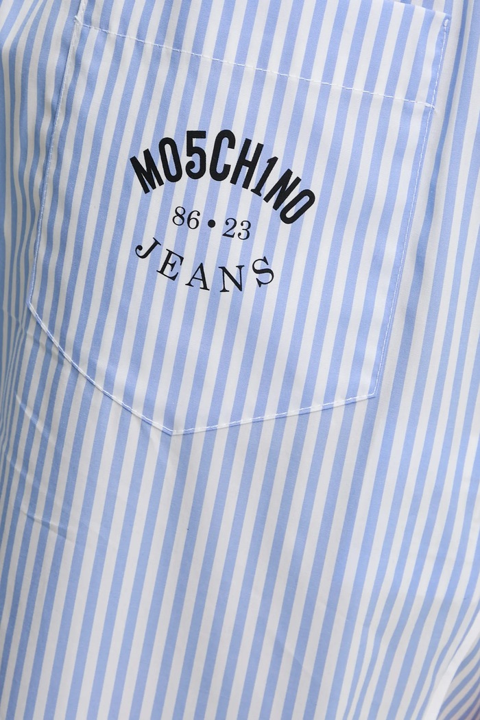 Памучен панталон Moschino Jeans 0328.3725 син
