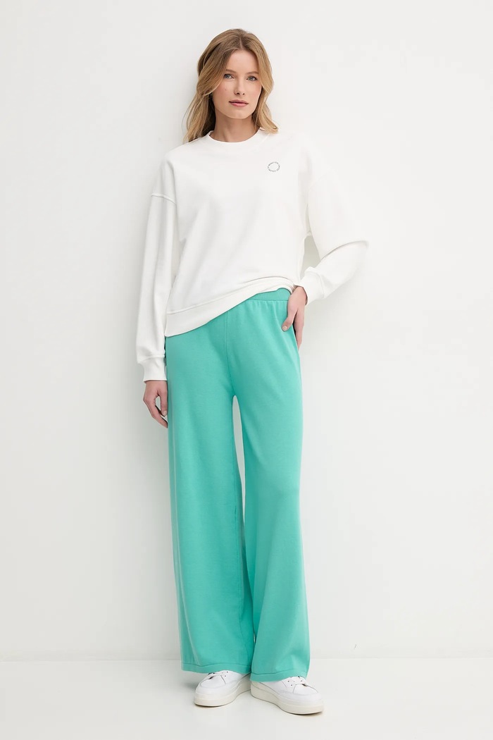 Bavlněné kalhoty United Colors of Benetton 1294DF00V tyrkysová SS25