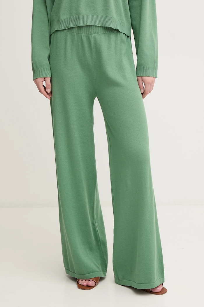 United Colors of Benetton spodnie bawełniane bawełna zielony 1294DF00V