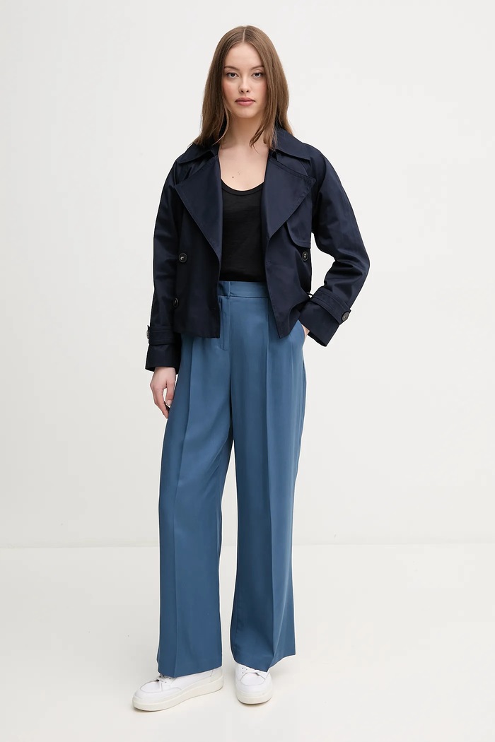 United Colors of Benetton spodnie 4Y09DF08X granatowy SS25