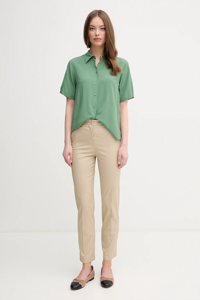 Hlače United Colors of Benetton 40FADF08U bež SS25