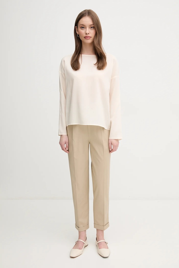 United Colors of Benetton spodnie 40FADF092 beżowy SS25