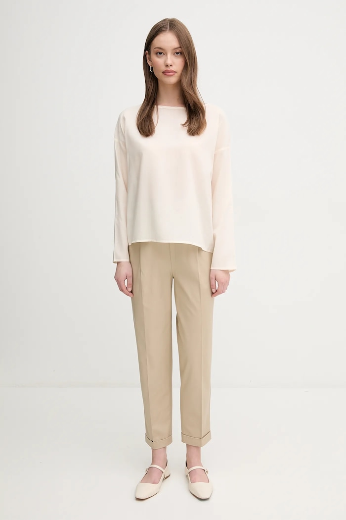 United Colors of Benetton spodnie 40FADF092 beżowy SS25
