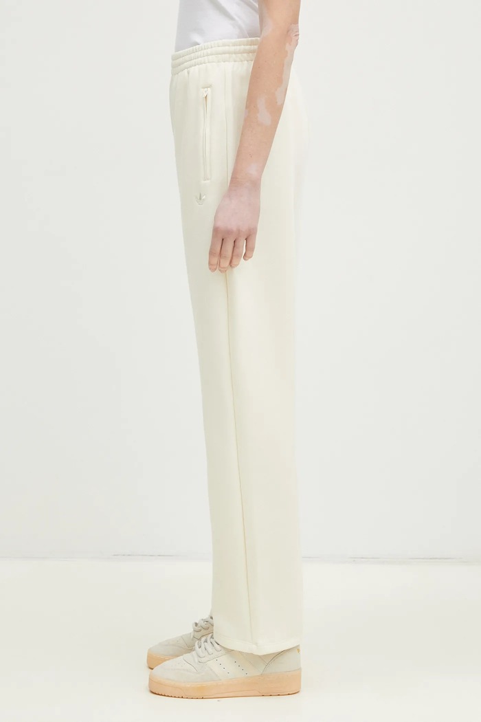 adidas Originals spodnie dresowe bawełniane Os Sweatpant JJ0943 beżowy SS25