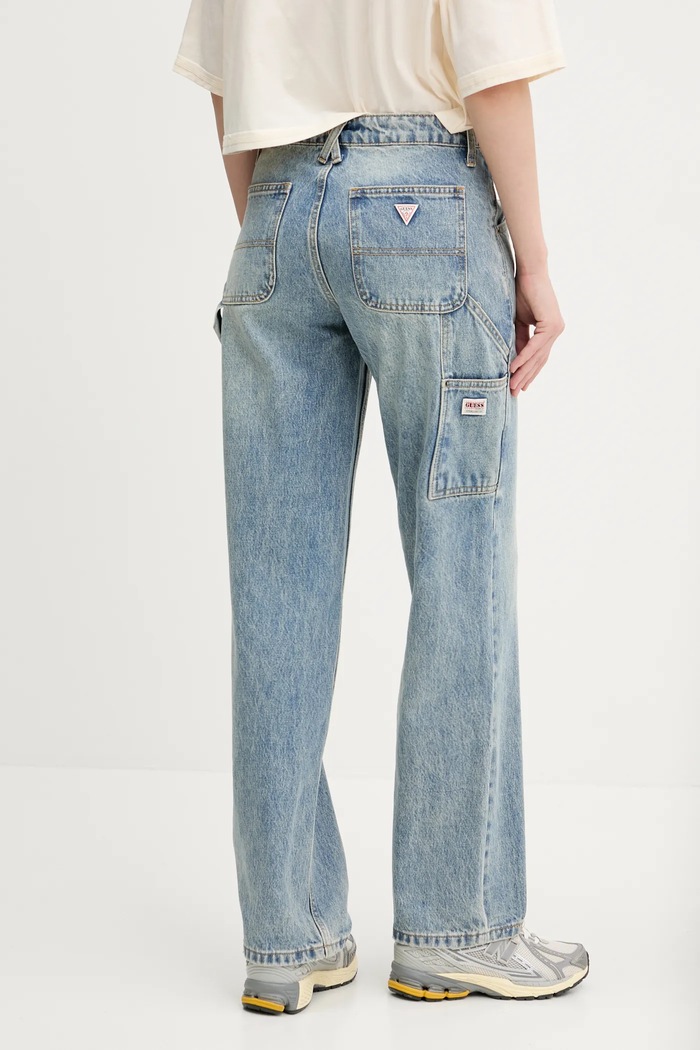 Odzież Guess Originals jeansy W4GG10.D4XY0 niebieski
