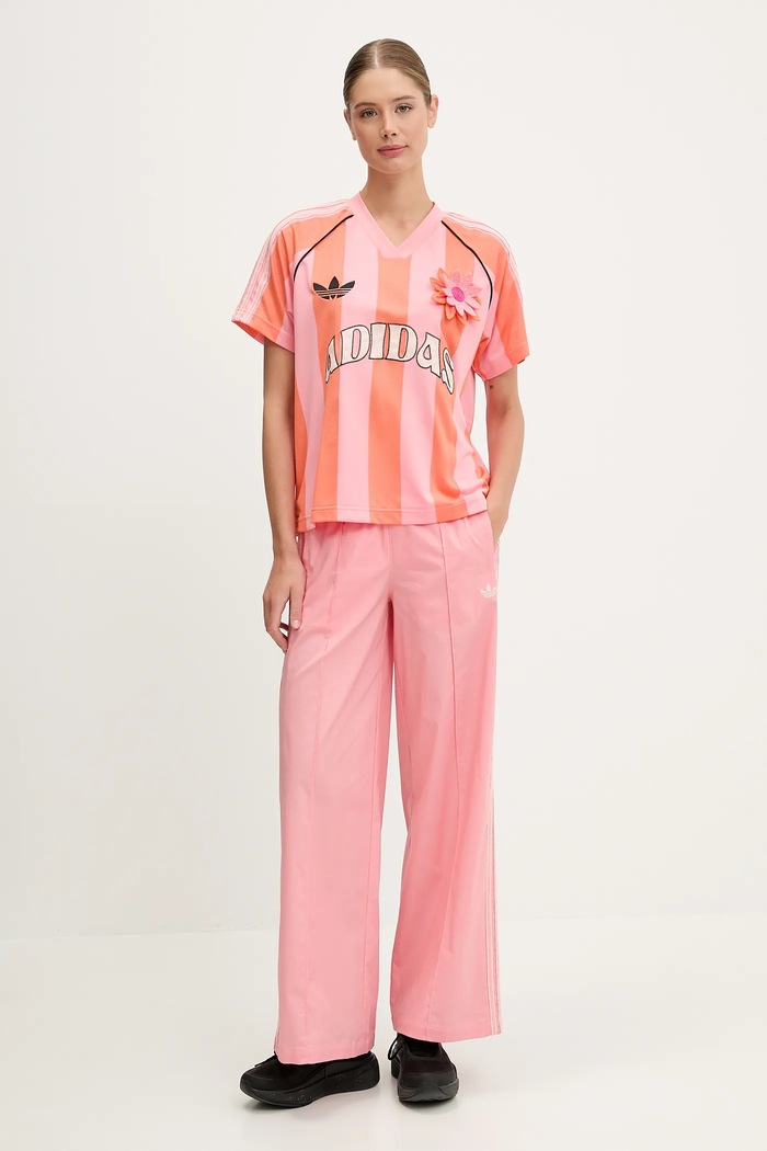 Панталон adidas Originals Wideleg Pant KC0676 розов SS25