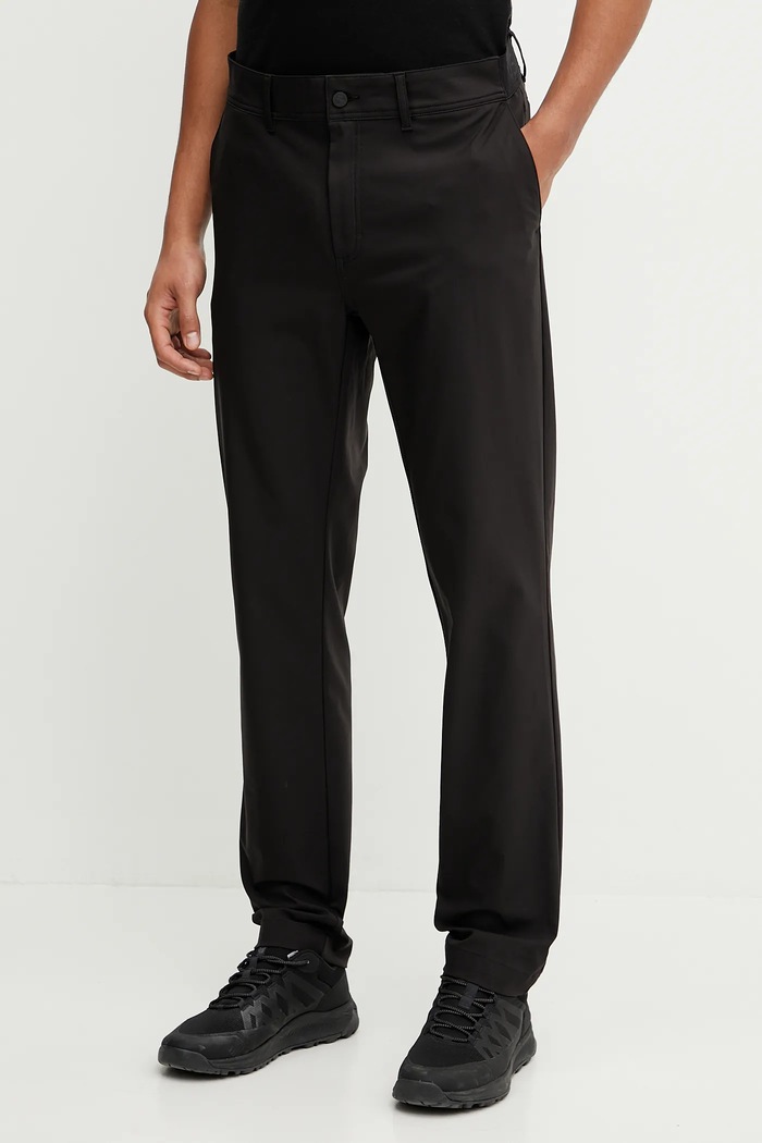 Didriksons pantaloni DARREN drept negru 505087