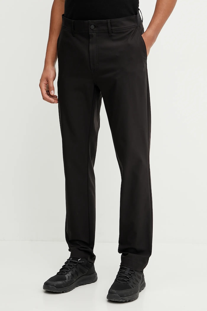 Didriksons pantaloni DARREN drept negru 505087