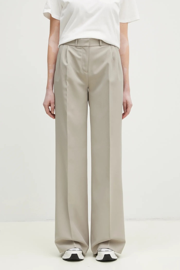 Coperni trousers Wide Leg Tailored wide-leg beige COPP90F3004
