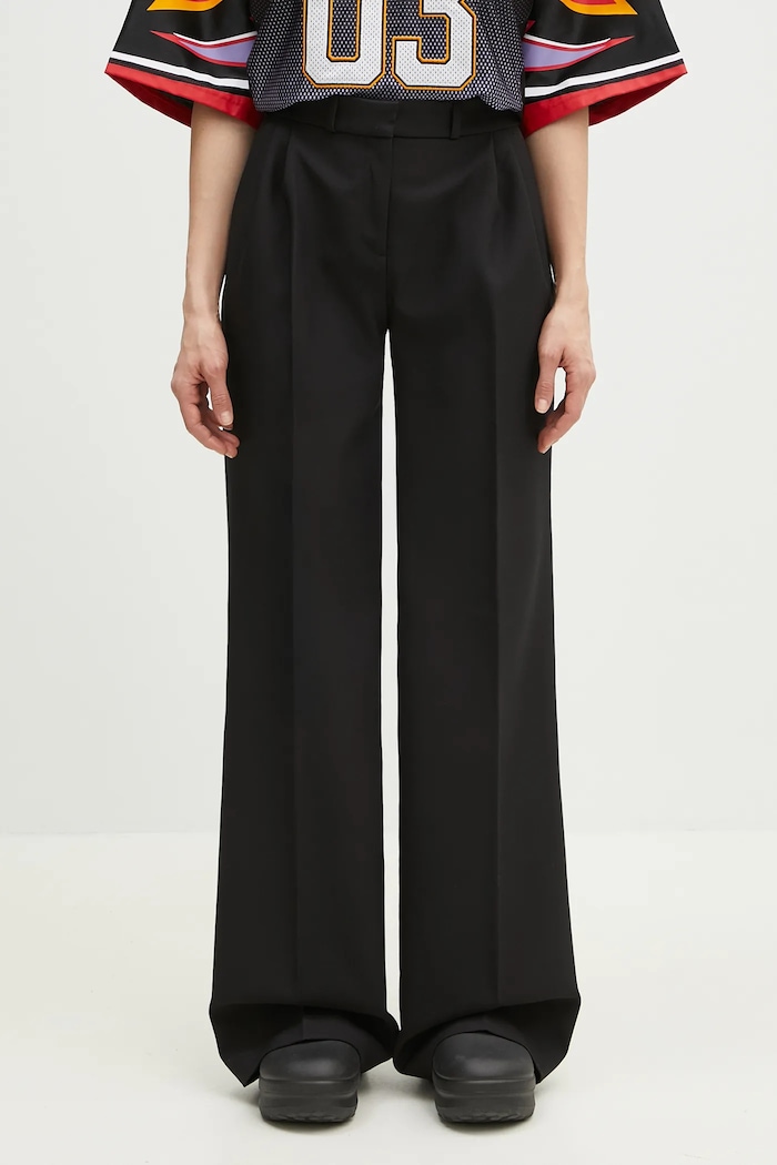 Coperni trousers Wide Leg Tailored wide-leg black COPP90F3004