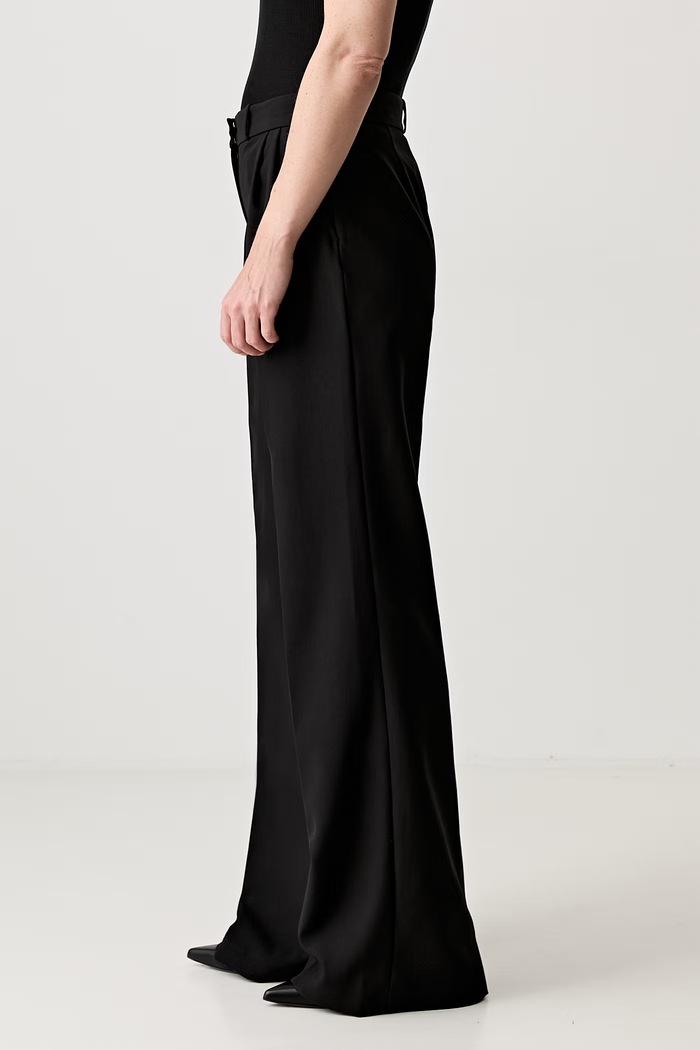 Coperni Wide Leg Tailored oblekové nohavice dámske COPP90F3004 čierna SS25