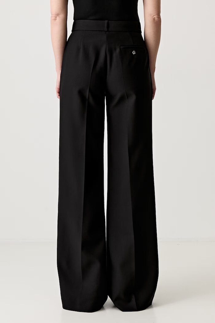 Clothing Coperni Wide Leg Tailored suit trousers Women's COPP90F3004 black