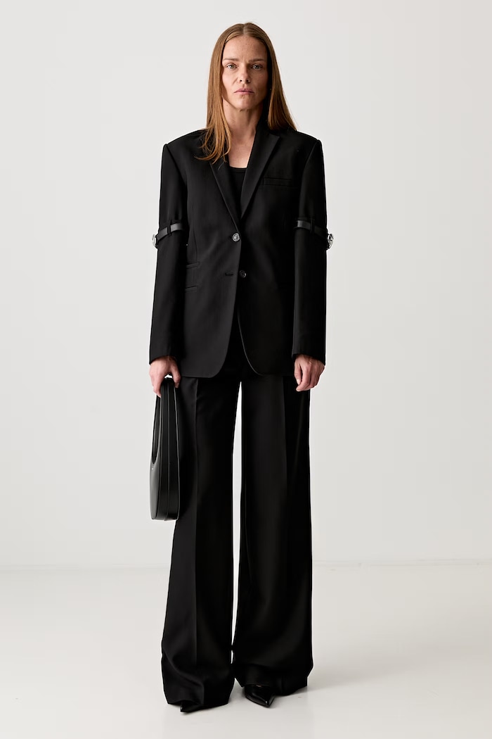 Coperni Wide Leg Tailored suit trousers Women's COPP90F3004 black