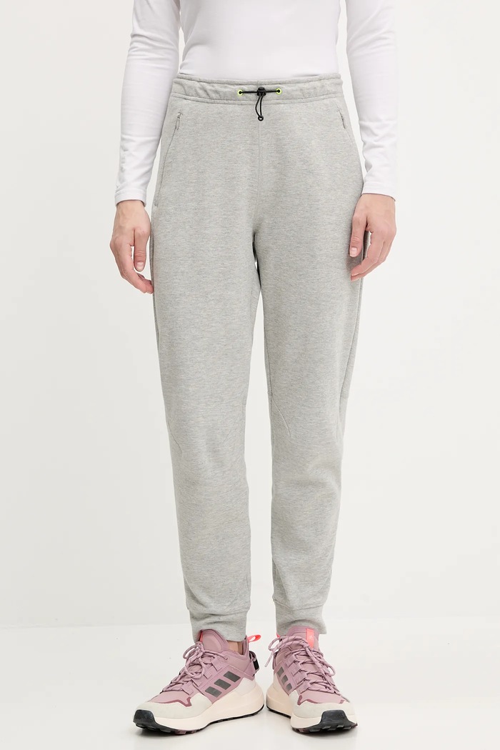 Helly Hansen pantaloni de trening HP TECH bumbac gri 34492