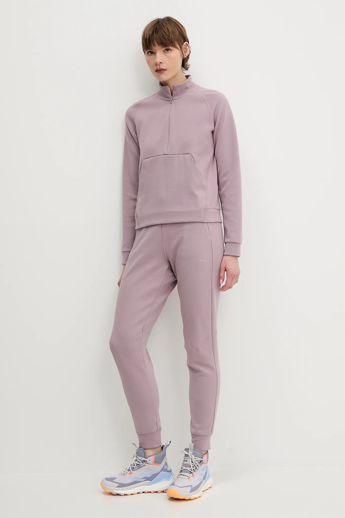 Helly Hansen pantaloni de trening HP TECH 34492 roz SS25