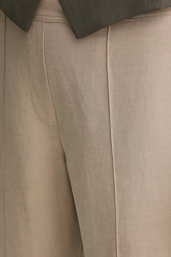Samsoe Samsoe linen blend trousers SAHANI beige F25100013