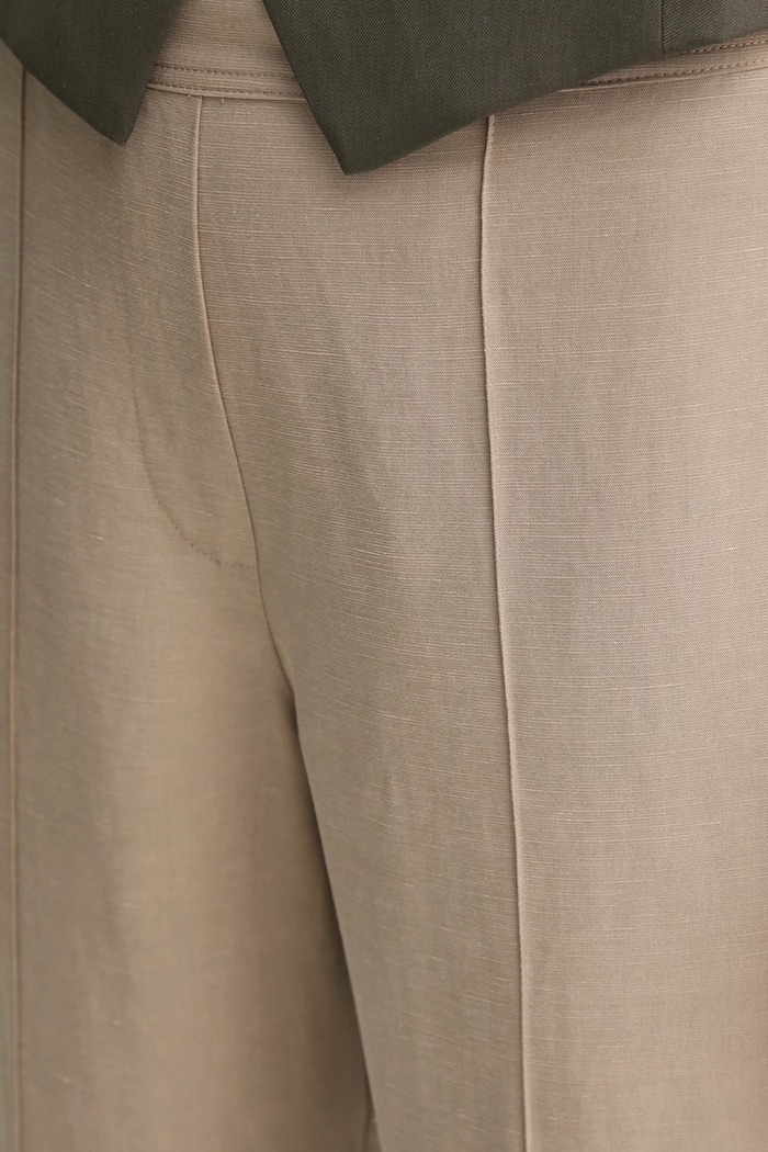 Samsoe Samsoe linen blend trousers SAHANI beige F25100013