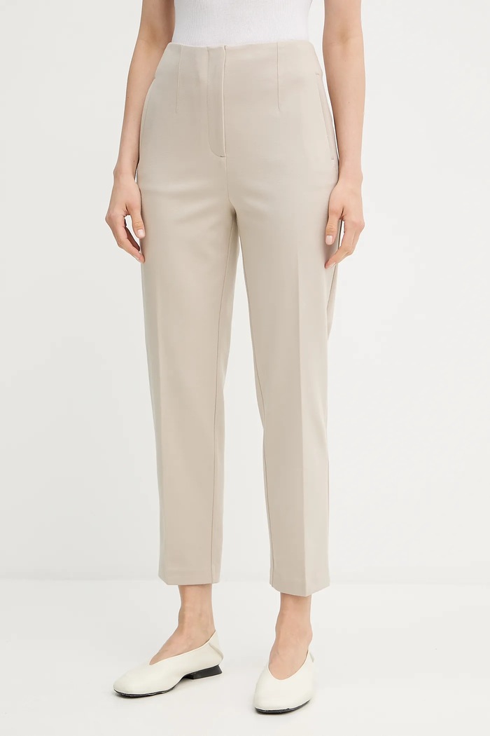 Calvin Klein nadrág elasztánnal bézs LV044B690G