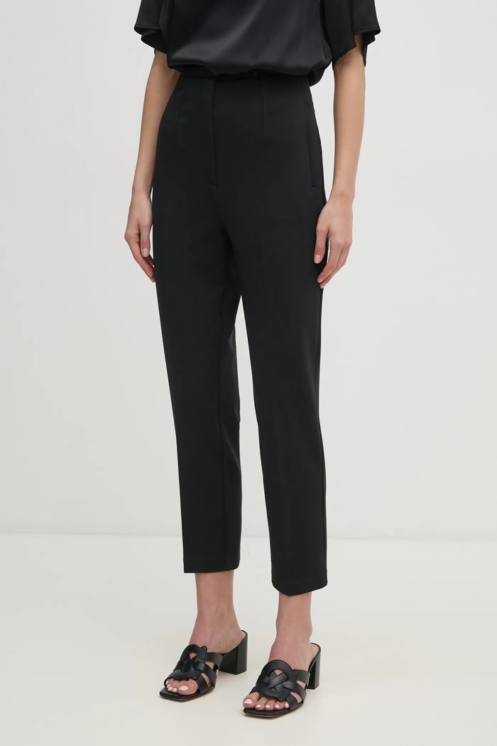 Calvin Klein spodnie z elastanem czarny LV044B690G